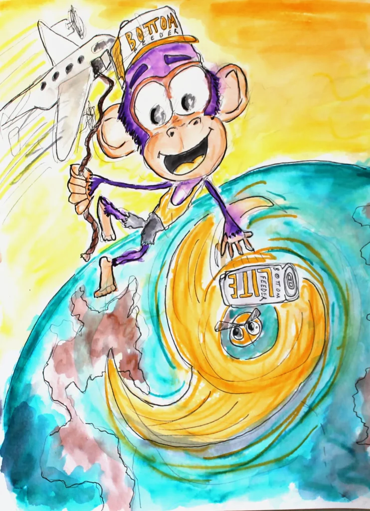 Dropped Beer Into Eye Of The Storm Bottom Feeders Abear Art