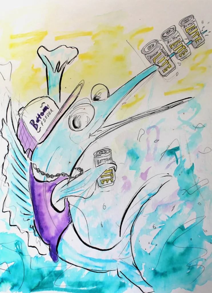 Marlin On That Bender Bottom Feeders Abear Art