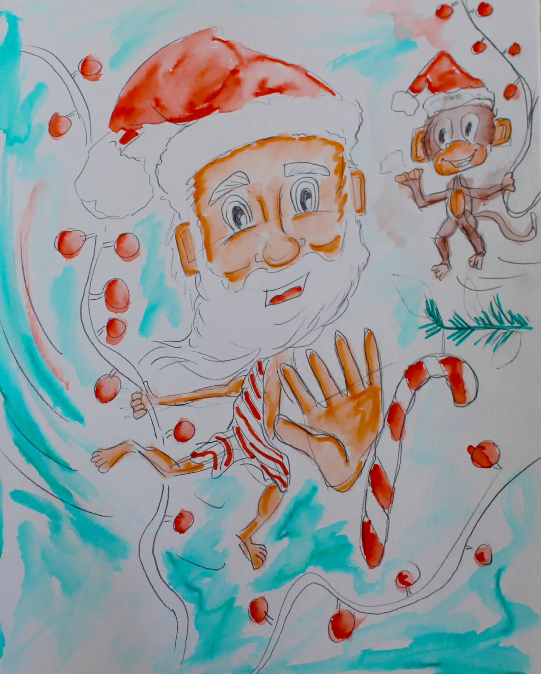 Santa Monkey