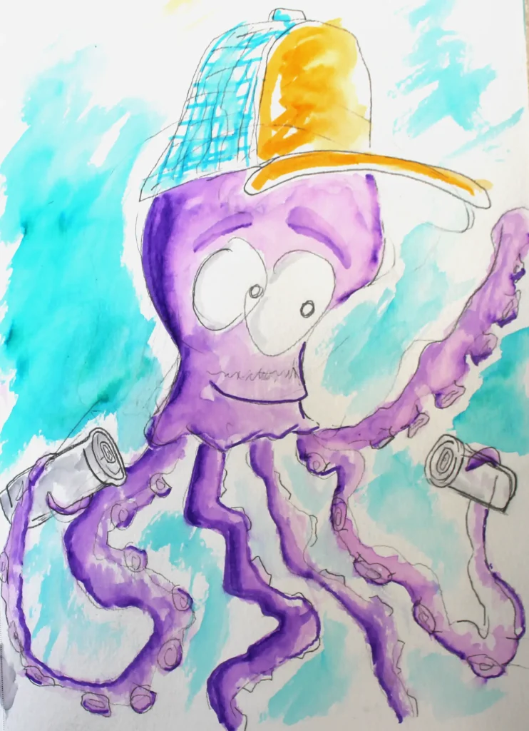 Octo Redneck Abear Art