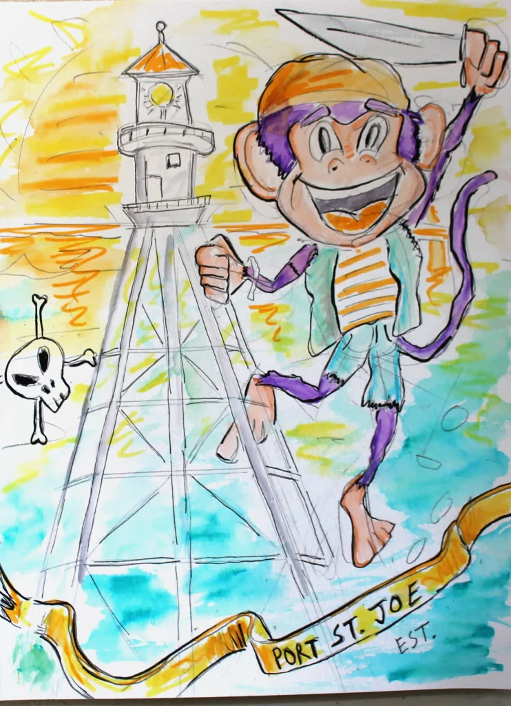 Port St Joes Monkey Bottom Feeders Abear Art
