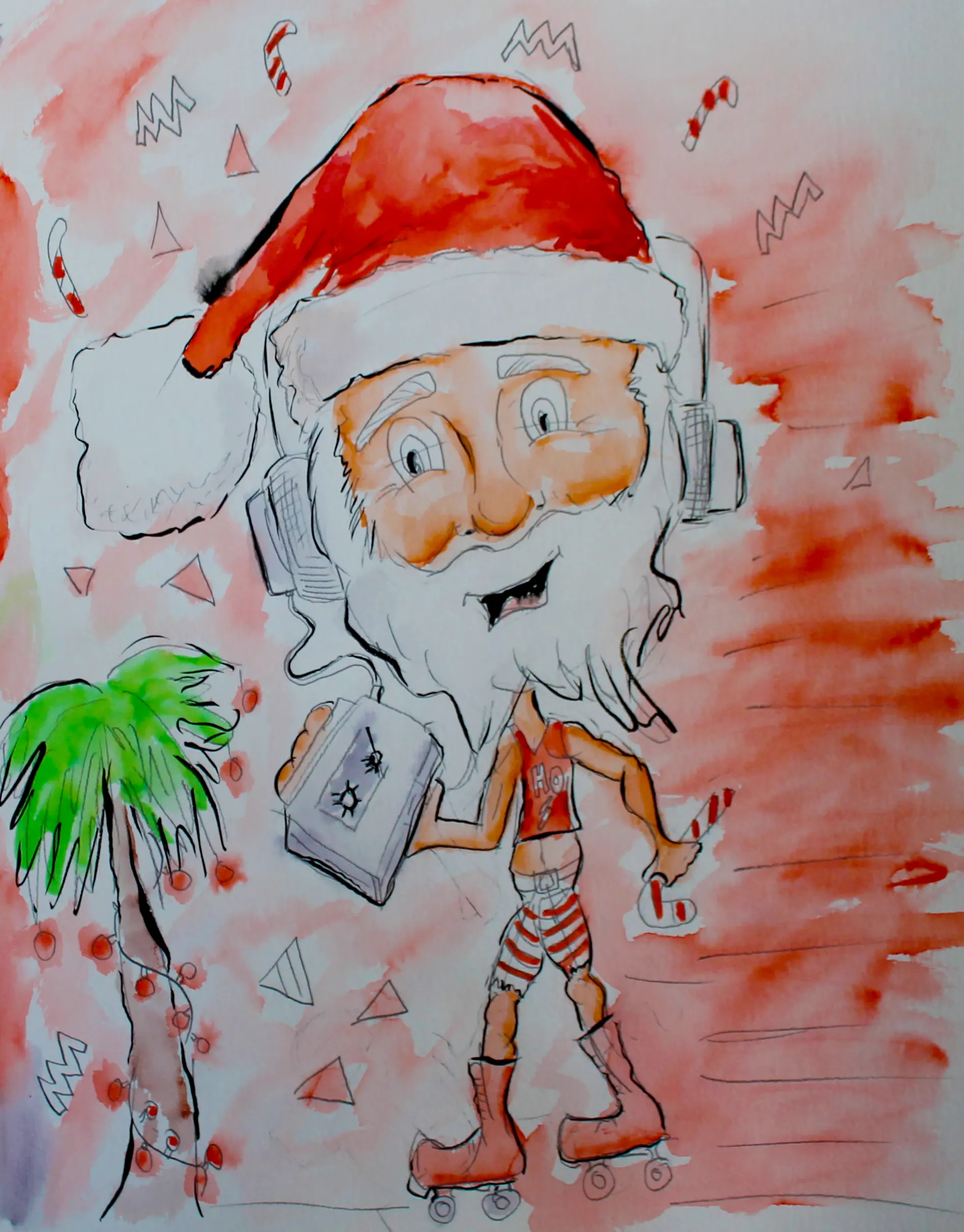 Roller Santa