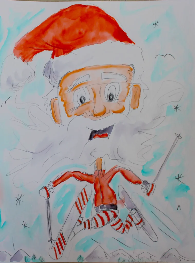 Skier Santazon Abear Art